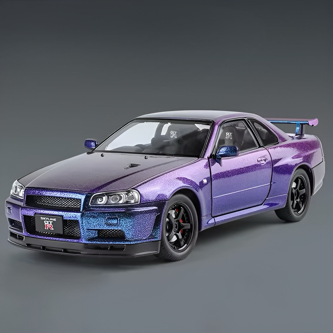 Nissan R34 GTR 1:24 Model Midnight Purple