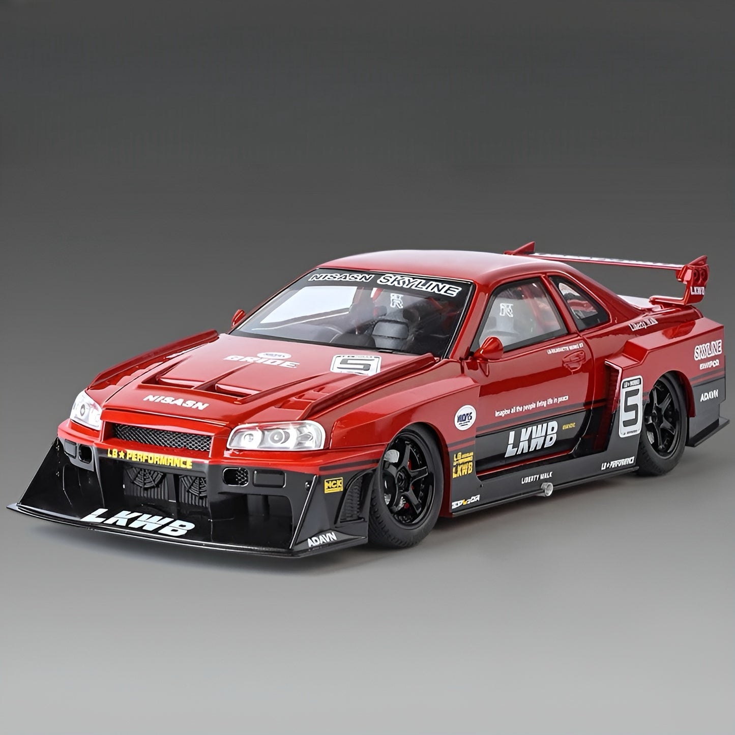 Nissan Skyline R34 GTR LBWK silhouette 1:24 model