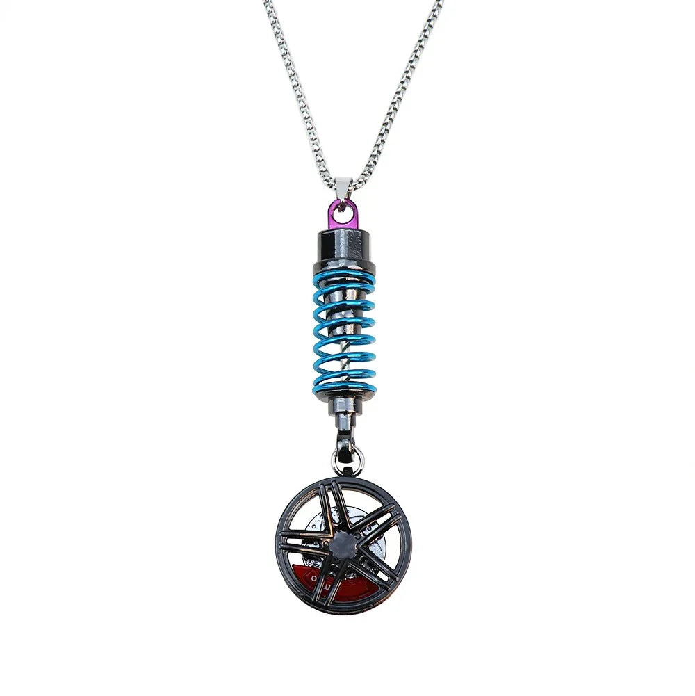 Wheel & Suspension Car Mirror Pendant