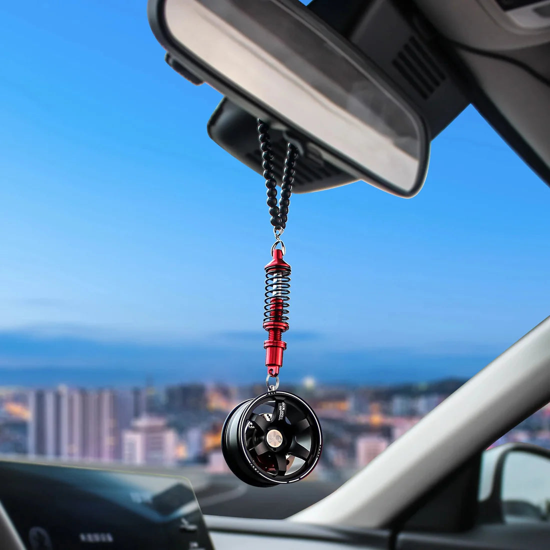 Wheel & Suspension Car Mirror Pendant