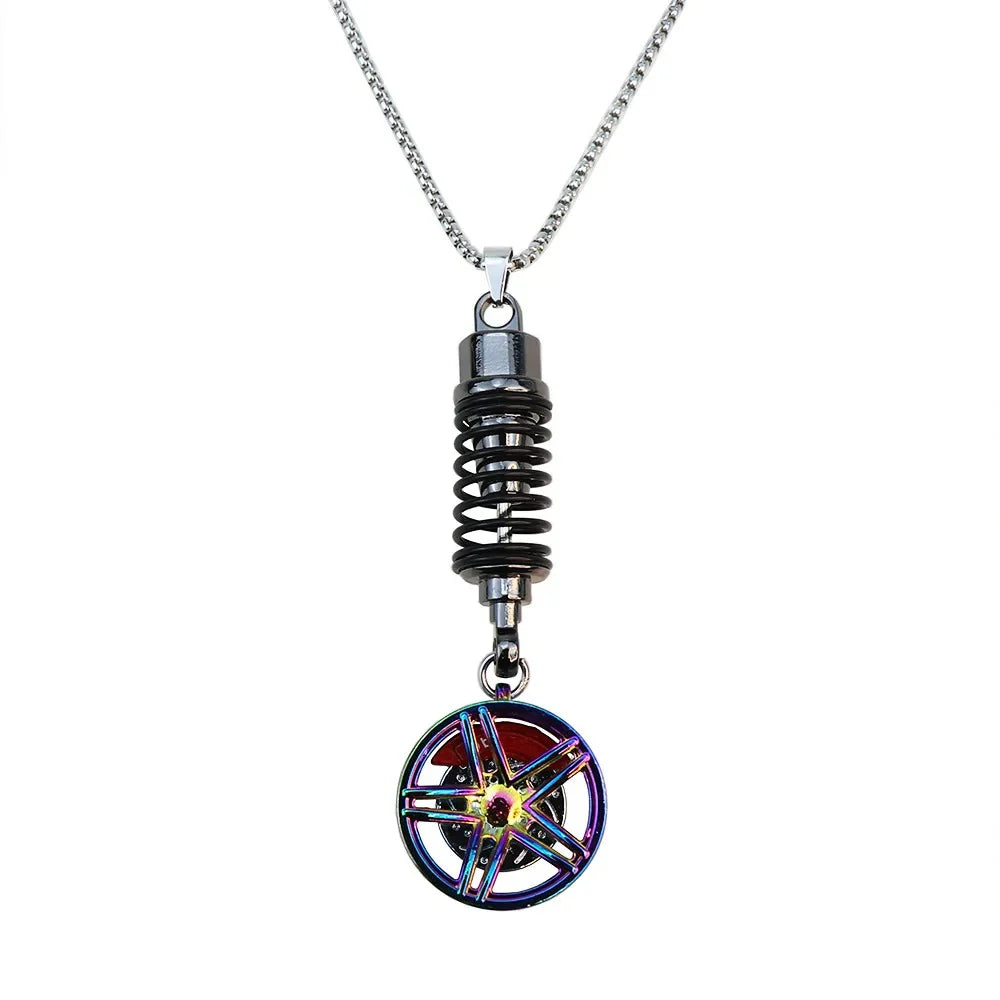 Wheel & Suspension Car Mirror Pendant